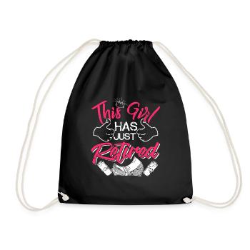 Cette fille vient de prendre sa retraite T-shirt de retraite - Sac de sport léger - noir - Devant