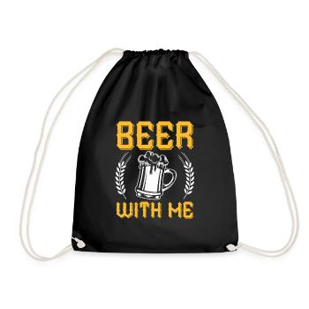 BIÈRE AVEC MOI - Sac de sport léger - noir - Devant