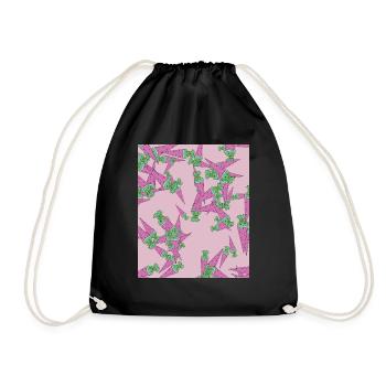 Sugar cone - Drawstring Bag - black - Front