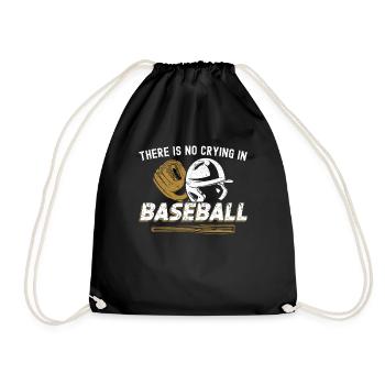 Baseball Fan Vintage There Is No - Drawstring Bag - black - Front