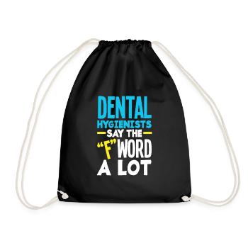 Dentist Dental Assistant Dental Assistant Gift - Drawstring Bag - black - Front