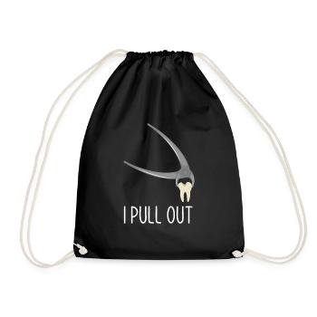Dentist Dental Assistant Dental Assistant Gift - Drawstring Bag - black - Front