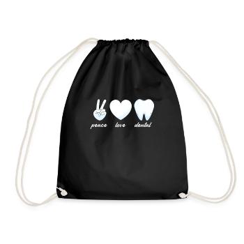 Dentist Dental Assistant Dental Assistant Gift - Drawstring Bag - black - Front