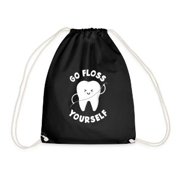 Dentist Dental Assistant Dental Assistant Gift - Drawstring Bag - black - Front