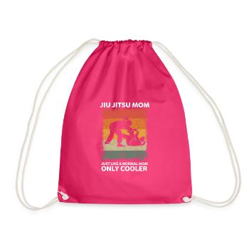 Vintage Jiu Jitsu Mom Like Normal Mom Only Cooler - Turnbeutel - Fuchsia - Vorne