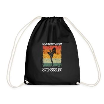 Kickboxing Mom Like A Normal Mom Only Cooler - Turnbeutel - Schwarz - Vorne