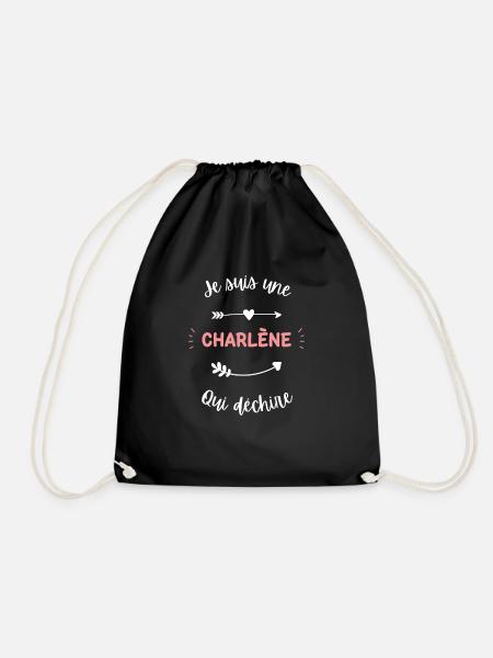 Je suis une Charlène qui déchire - Sac de sport léger - noir