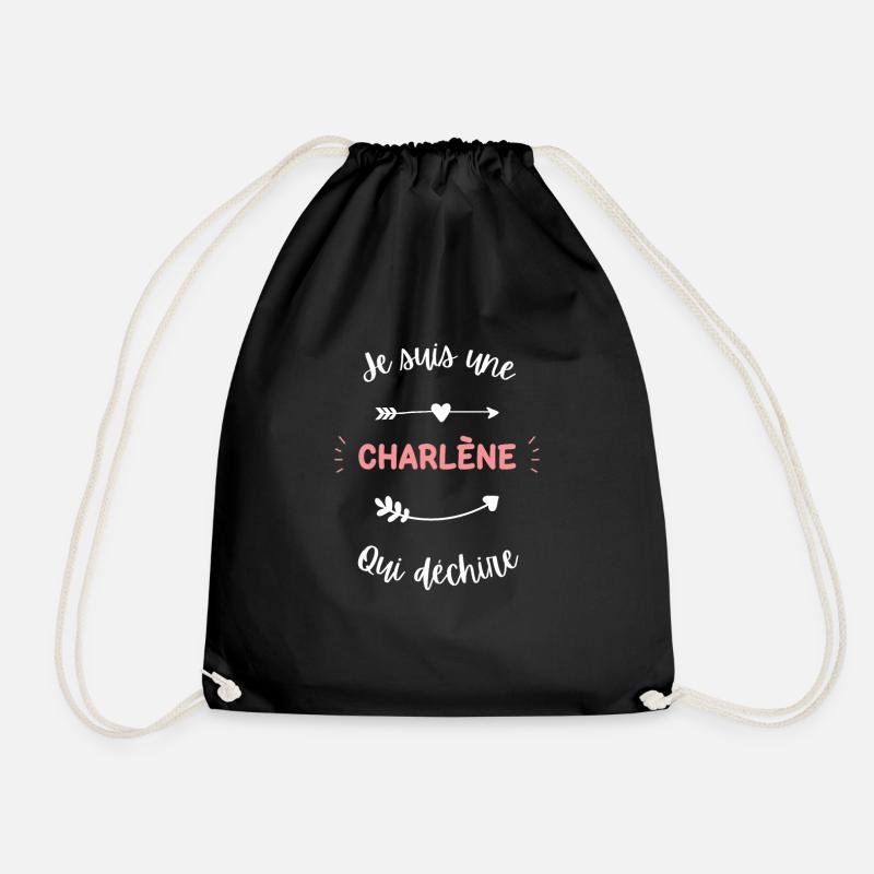 Je suis une Charlène qui déchire - Sac de sport léger - noir