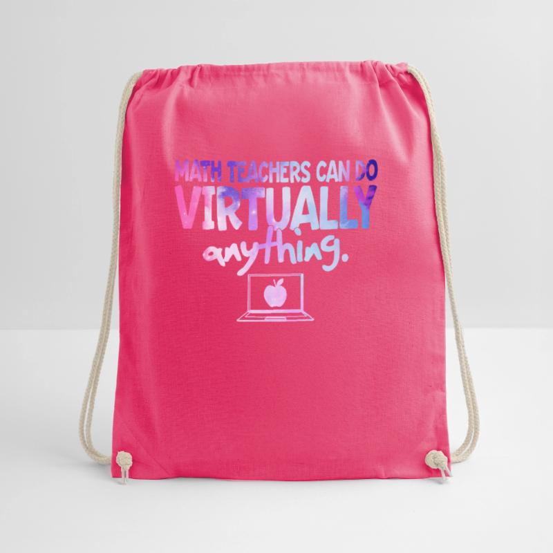 Math Teachers Can Do Virtually Anything Mathematic Drawstring Bag