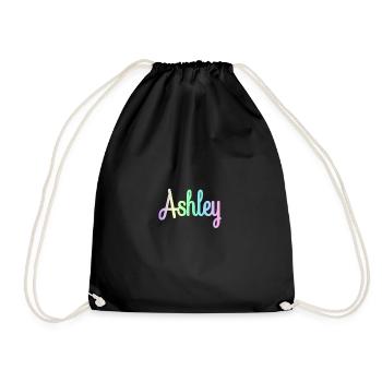 ABIGAIL Rainbow Minimalist Cursive - Drawstring Bag - black - Front