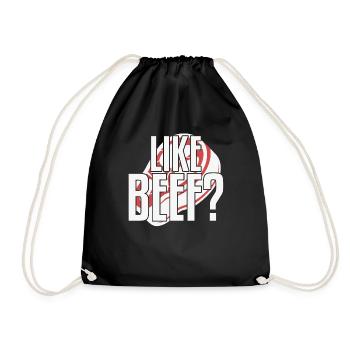 Like Beef Meat Lover BBQ Barbecue - Drawstring Bag - black - Front