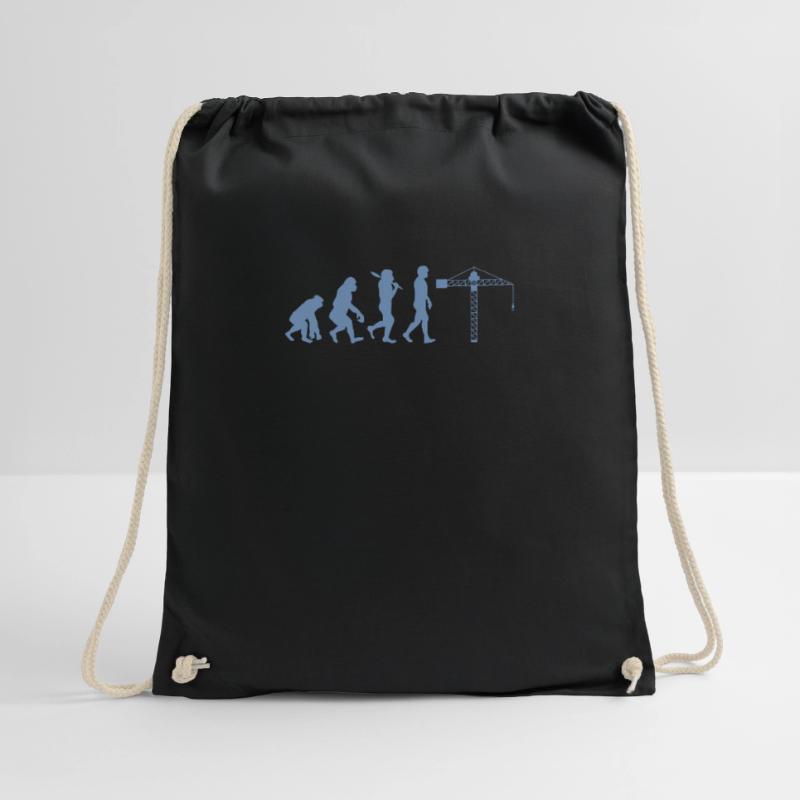 Crane operator Evolution Drawstring Bag