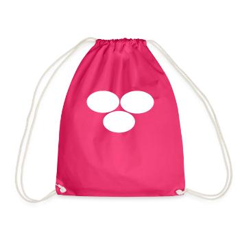 Trois points blancs - Sac de sport léger - fuchsia - Devant