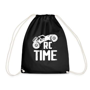 RC Time Remote Control Model Car - Drawstring Bag - black - Front
