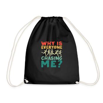 Pourquoi tout le monde est-il après moi? Drôle de croix - Sac de sport léger - noir - Devant
