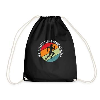 Si je tombe en panne, s’il vous plaît gardez mon - Sac de sport léger - noir - Devant