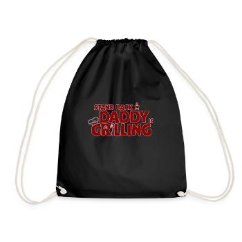 Recule! Papa fait des grillades! Griller, BBQ - Sac de sport léger - noir - Devant