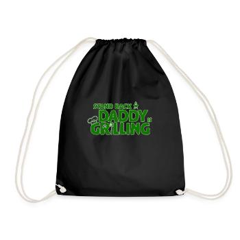 Recule! Papa fait des grillades! Griller, BBQ - Sac de sport léger - noir - Devant