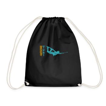 Génial depuis 1981. Wakeboard Lifestyle - Sac de sport léger - noir - Devant
