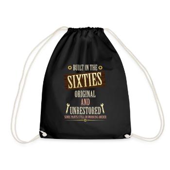 Construit dans les années 60 Original et non restauré - Sac de sport léger - noir - Devant