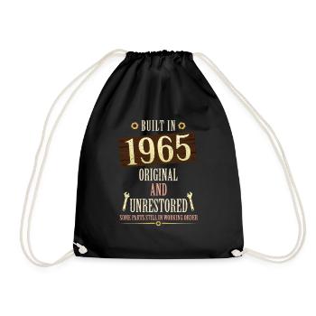 Built In The 1965 Original And Unrestored - Drawstring Bag - black - Front