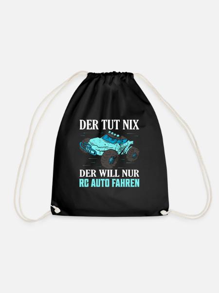 Der tut nix der will nur RC Auto fahren RC Car Mod - Turnbeutel - Schwarz