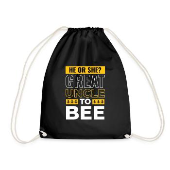 Il ou elle grand-oncle à bee grand-oncle - Sac de sport léger - noir - Devant