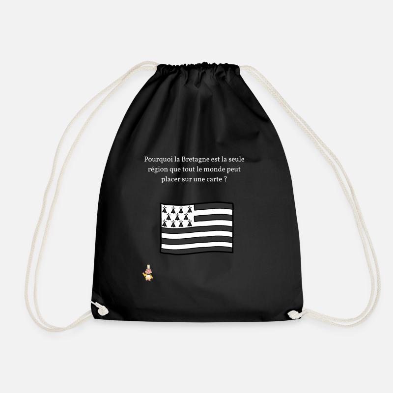 Pourquoi la bretagne - Sac de sport léger - noir