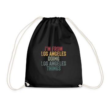 I'm from Los Angeles doing Los Angeles things - Turnbeutel - Schwarz - Vorne