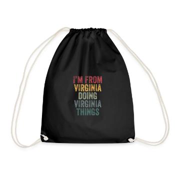 I'm from Virginia doing Virginia things - Turnbeutel - Schwarz - Vorne