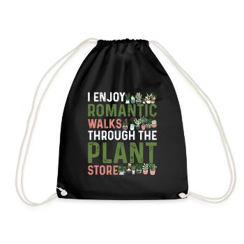 Plants Gardening I love my garden Pfla - Drawstring Bag - black - Front