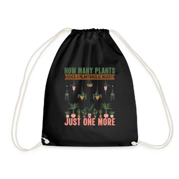 Gardening I love my plants Gardening - Drawstring Bag - black - Front