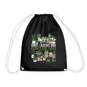 Pot Head Planter Flower Lover succulentes Ges - Sac de sport léger - noir - Devant