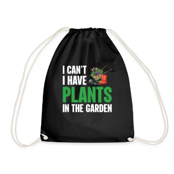 Planting Plants Lifestyle Succulents Gardenar - Drawstring Bag - black - Front