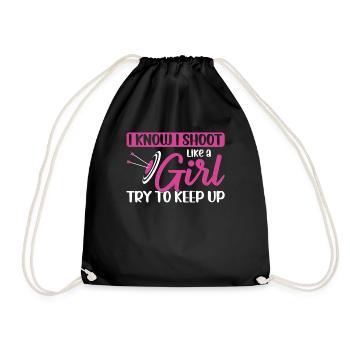 Tir à l’arc Archer Fille Je Sais I - Sac de sport léger - noir - Devant