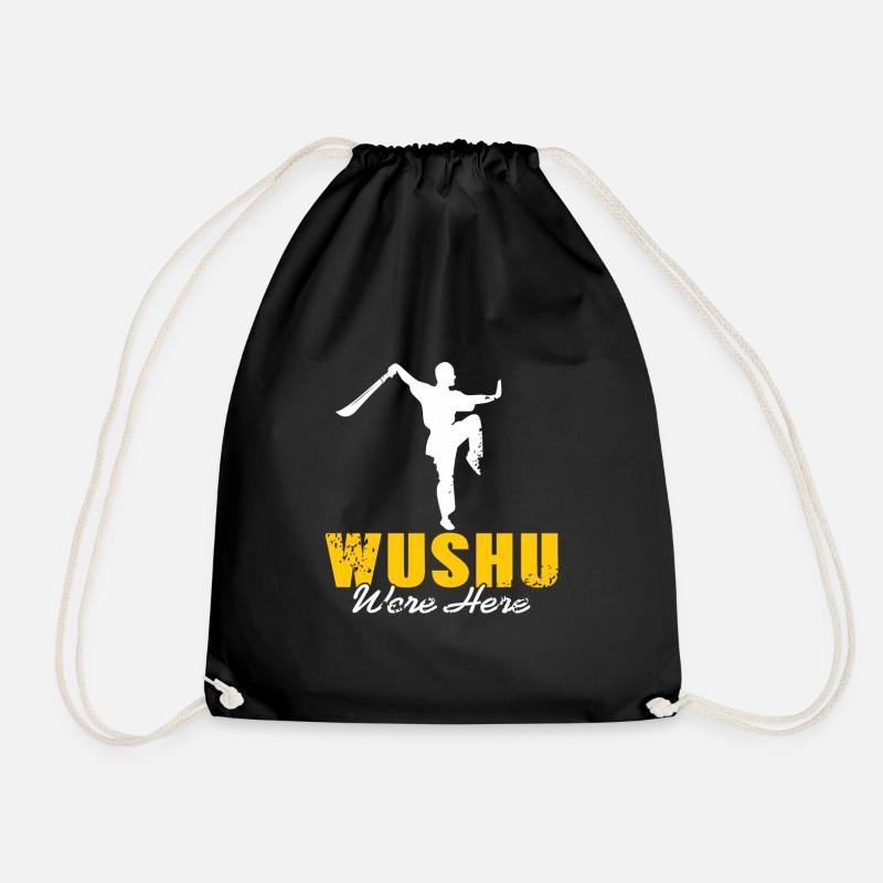 Wushu war hier - Turnbeutel - Schwarz