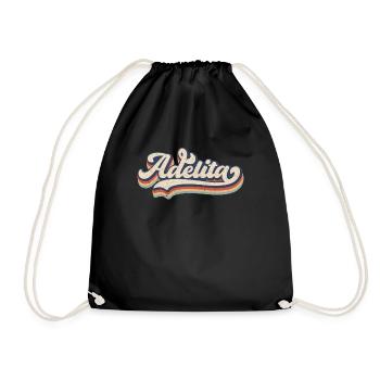La Adelita Soldat Mexicain Rétro Cadeau - Sac de sport léger - noir - Devant