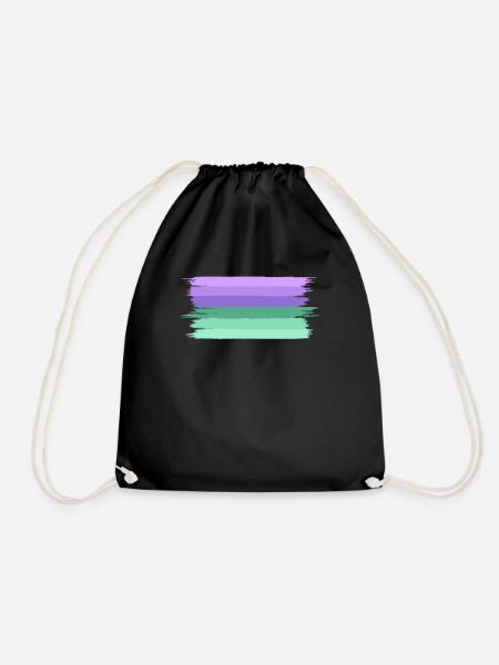 Femboy Flagge Geschenk - Turnbeutel - Schwarz