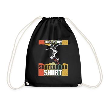 Patinage vintage Skate Skate This My Skateboard - Sac de sport léger - noir - Devant