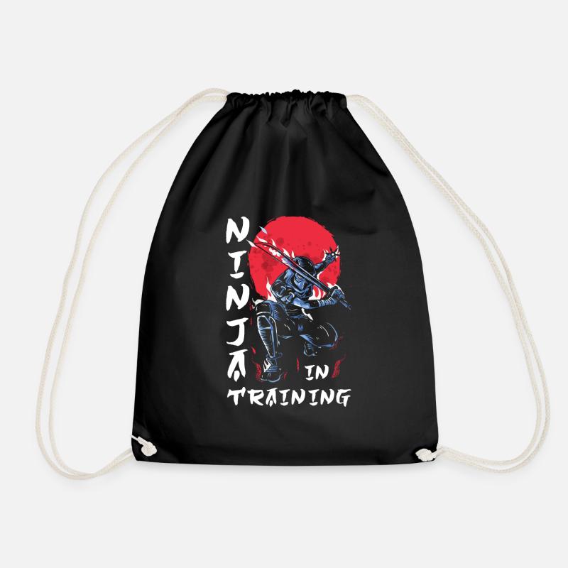 Ninja Geschenk Karate Ninjutsu Judo Samurai Japan - Turnbeutel - Schwarz