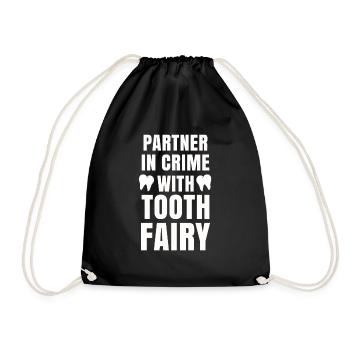 Dentist Toothpaste Toothbrush Kiefer Doc Dentist - Drawstring Bag - black - Front