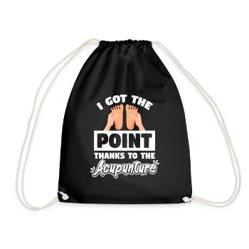 Acupuncture Got The Point - Drawstring Bag - black - Front