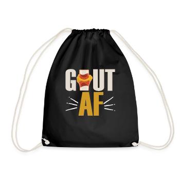 Gout AF Arthritis Awareness - Drawstring Bag - black - Front