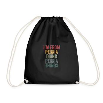 Peoria choses ville - Sac de sport léger - noir - Devant