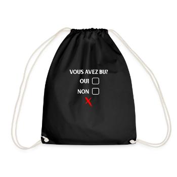 Vous Avez Bu Oui Non, Contrôle De L'alcool Drôle, - Sac de sport léger - noir - Devant