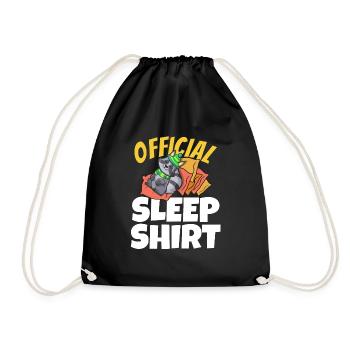 Cadeau de raton laveur Sweet Sleep - Sac de sport léger - noir - Devant