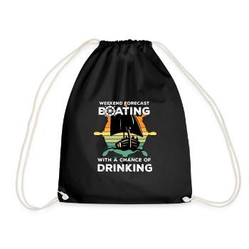 Cadeau à boire boots - Sac de sport léger - noir - Devant