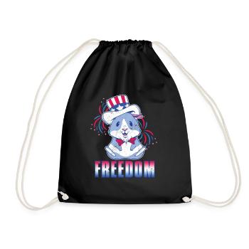 Freedom American Pig Guinea USA 4 juillet - Sac de sport léger - noir - Devant