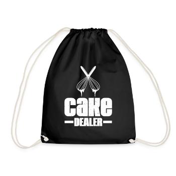 Marchand de gâteaux Détaillant de biscuits Boulanger Amateur de pâtisserie - Sac de sport léger - noir - Devant