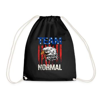 Équipe Normal Bold Eagle Drapeau américain en détresse - Sac de sport léger - noir - Devant